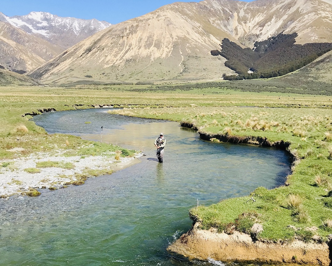 Mataura River South Island fly fishing New Zealand landscape